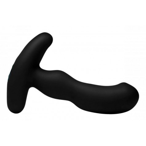 Черный массажер простаты Pro-Digger 7X Silicone Stimulating Beaded P-Spot Vibe