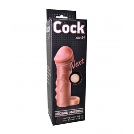 Фаллоудлинитель с кольцом COCK size M - 15 см.