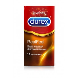 Презервативы Durex RealFeel для естественных ощущений - 12 шт.